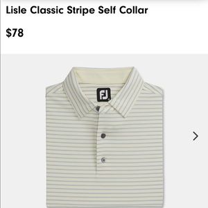 FootJoy lisle classic stripe self collar